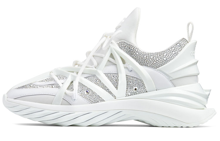 Jimmy Choo Cosmo Crystal Silver Women's