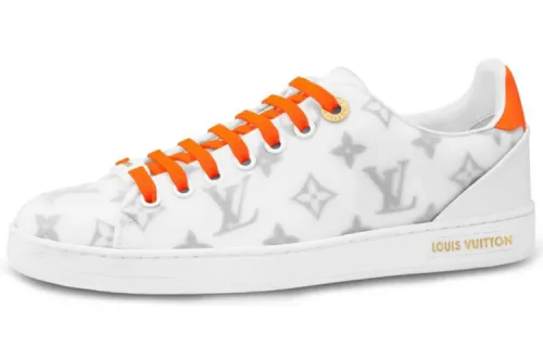 LOUIS VUITTON Lv Frontrow Sports Shoes Orange/White Women's
