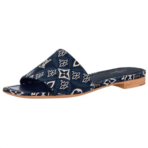 LOUIS VUITTON Revival Stylish Sandal Women's Blue Black