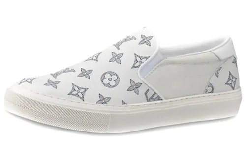LOUIS VUITTON Trocadero Athletic Shoes Stylish Skateboarding Shoes Men's White