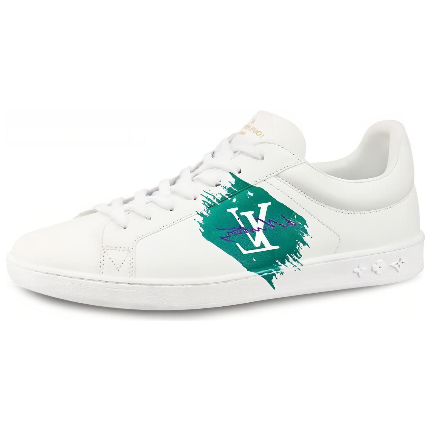 LOUIS VUITTON Luxembourg Sneakers 'White Green'