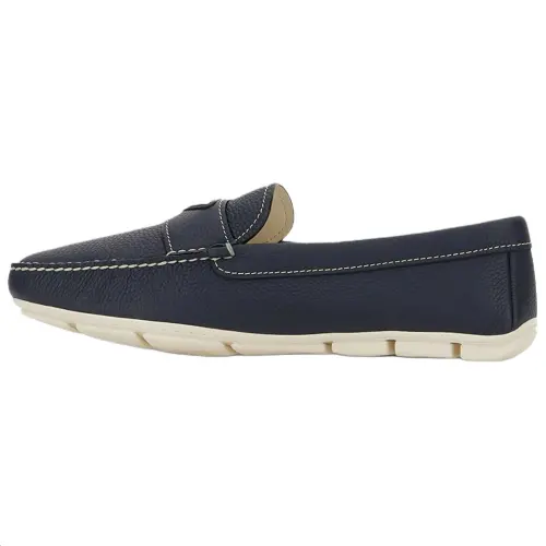 PRADA Mocassini Calfskin Loafers Men's Marine Blue