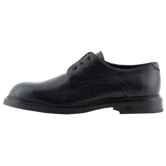 EMPORIO ARMANI Lace-up Leather Derby Shoes