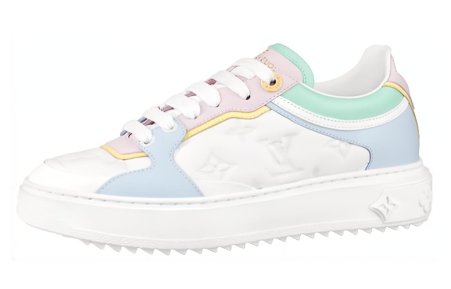 LOUIS VUITTON Time Out Sneakers 'White With Baby Shades' Women's