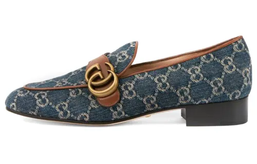 GUCCI Denim Casual Shoes Women's Blue