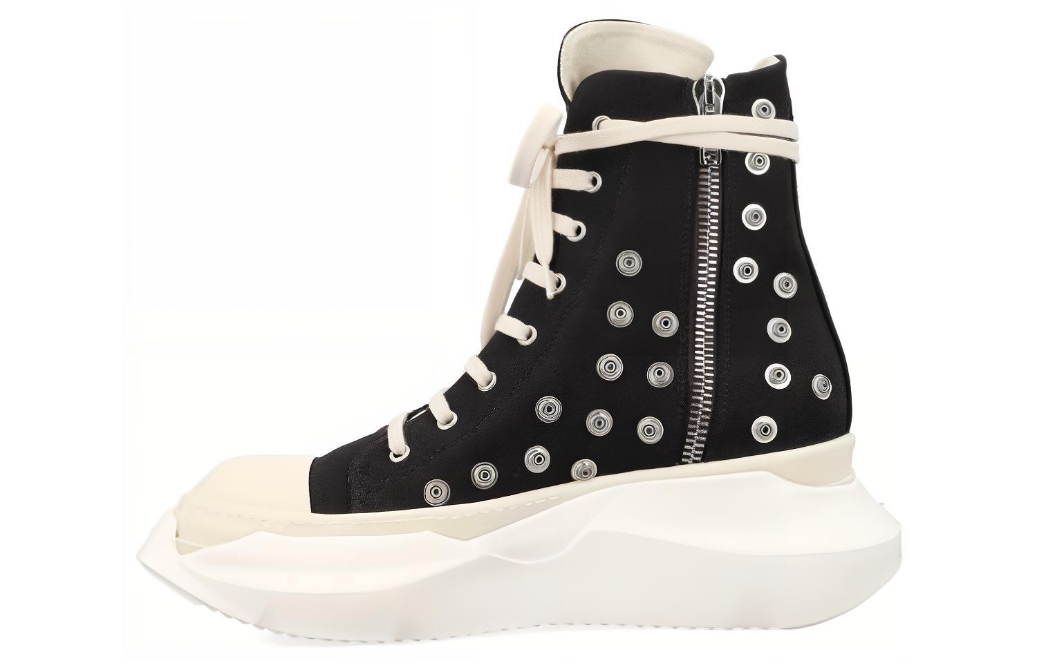Мужские кеды Rick Owens DRKSHDW (черно-белые)