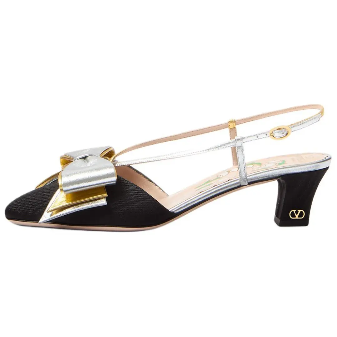 Valentino Bowow Crossover Strap Slingback Pumps