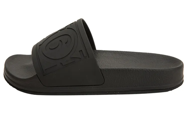 MM6 Maison Margiela Logo Embossed Slides Women's