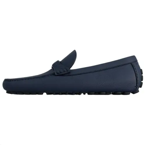 LOUIS VUITTON Silverstone Gommino Loafers Men's Dark Blue