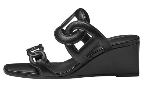 HERMES Figari Stylish Sandal Women's Black