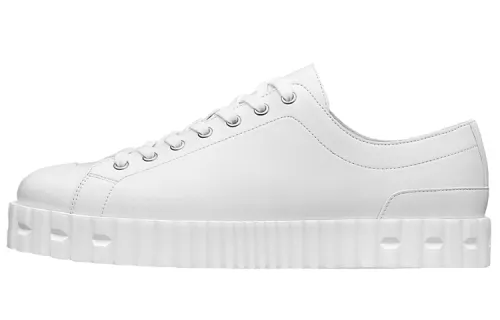HERMES Cross Low top Stylish Skateboarding Shoes Men's White