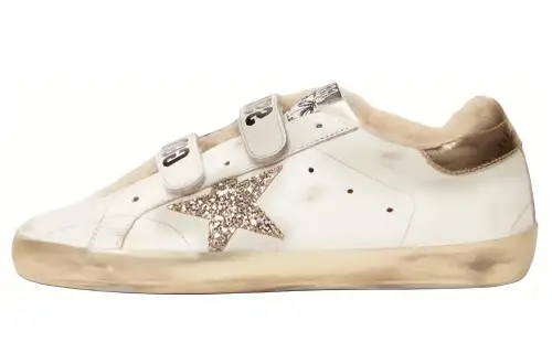 Golden Goose Old School Skateboard Shoes Women's Low Top White