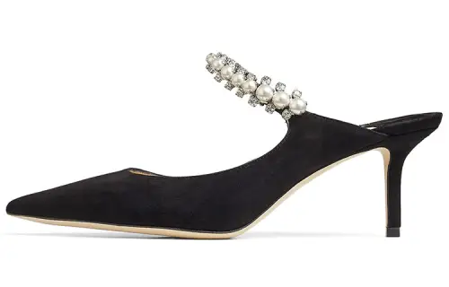Jimmy Choo Bing 65 Slim Heel High Heels 6.5cm 6.5cm Women's Black