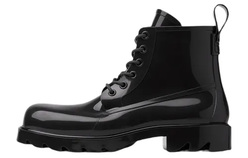 Bottega Veneta Stride Lace Up Ankle Boot Black
