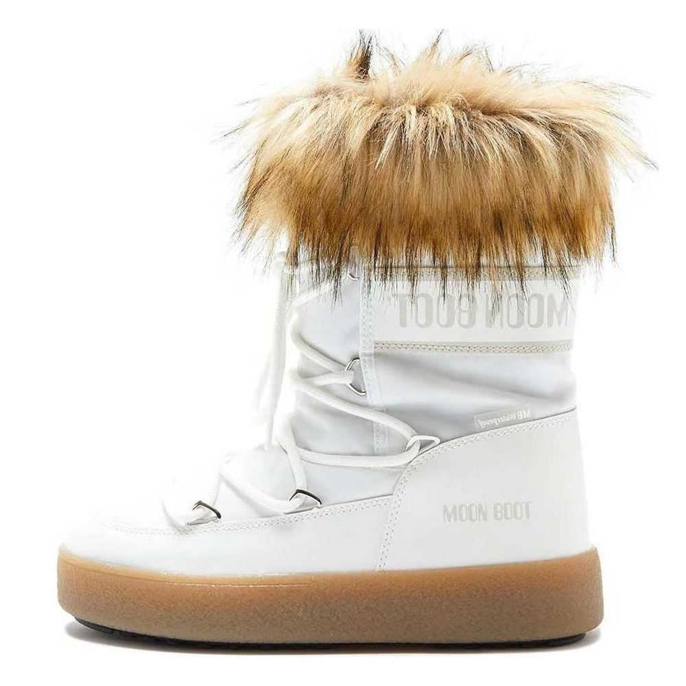 Женские сапоги Moon Boot (белые)
