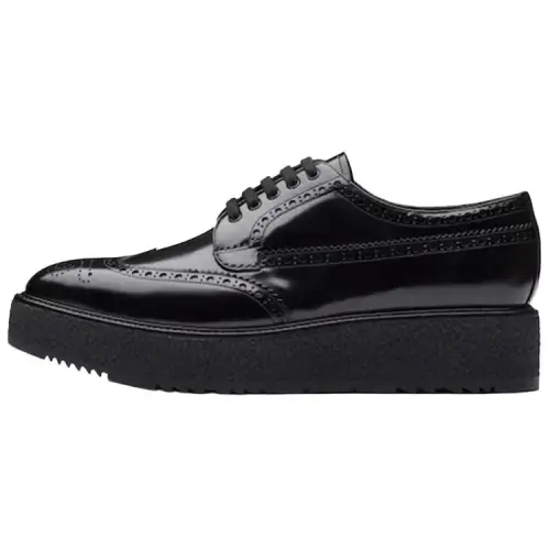 PRADA Platform Shoes Men's Black