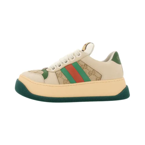 Gucci Wmns Screener 'GG Motif - Beige Green' Women's