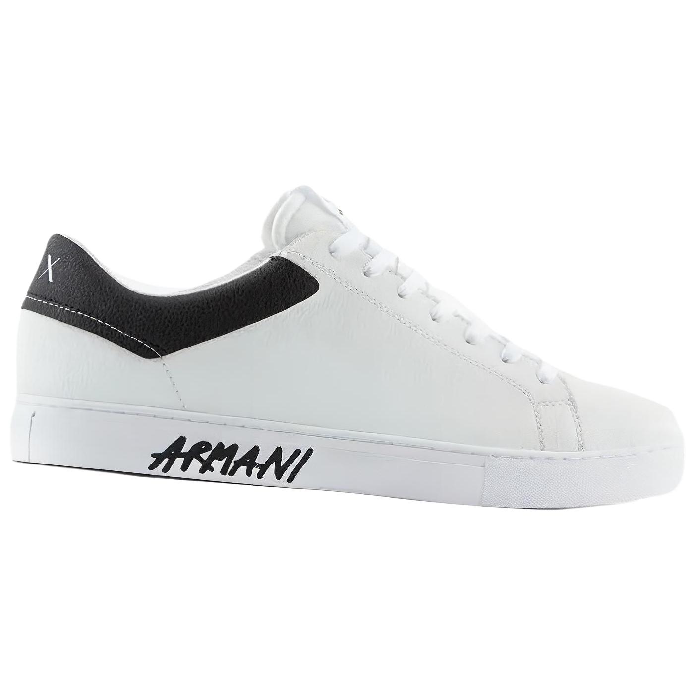 EMPORIO ARMANI Leather Sidewall Logo Sneakers