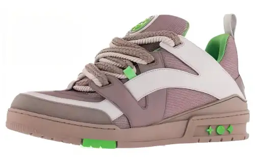 LOUIS VUITTON Skate Low top Skateboard Shoes Men's Beige Pink