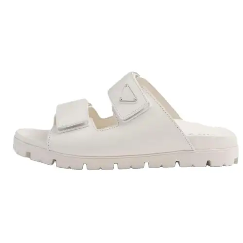 PRADA Slide Slippers Men's Ivory White