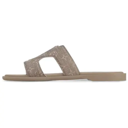 LOUIS VUITTON Oasis Slide Slippers Women's Gray