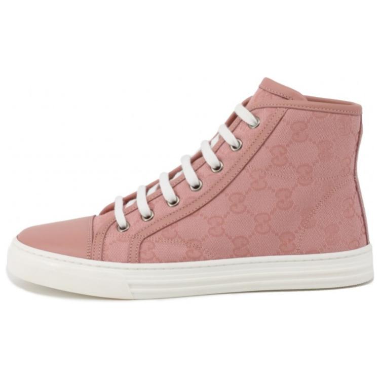 Gucci Wmns Gg High 'Logo Print - Soft Pink' Women's