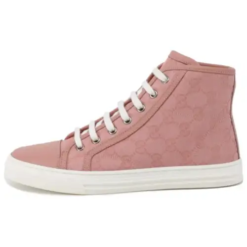 Gucci Wmns Gg High 'Logo Print - Soft Pink' Women's