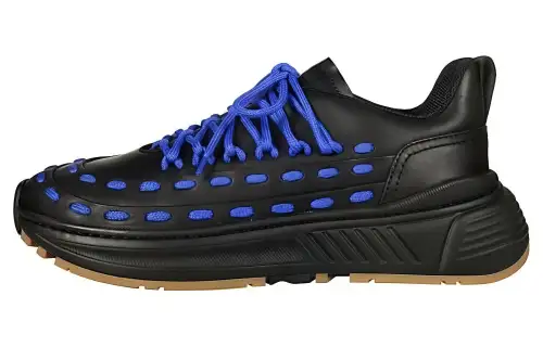 Bottega Veneta THE SPEEDSTER Leather Low top Casual Shoes Men's Blue Black