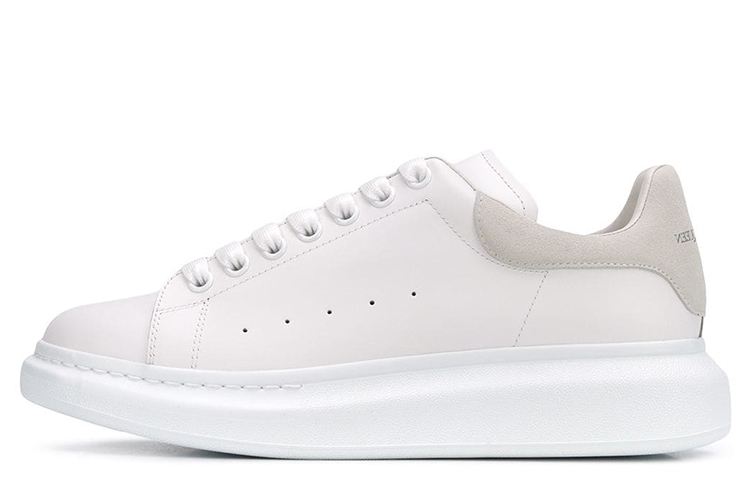 Мужские кеды Alexander McQueen Oversized (белые с серым)