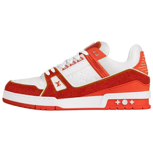 LOUIS VUITTON Trainer Low top Skateboard Shoes Unisex Orange