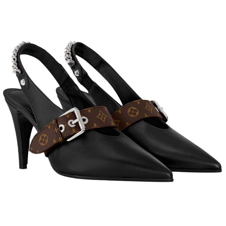 Женские туфли Louis Vuitton LOUIS VUITTON Vibe 8.5cm (черные) — фото 3