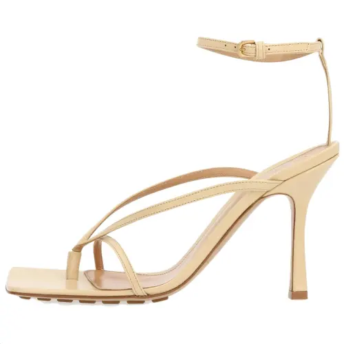 Bottega Veneta Stretch One Strap Sandals Women's Beige