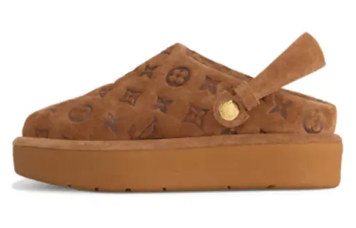 LOUIS VUITTON Aspen Leather Women's Casual Shoes Women's Umber