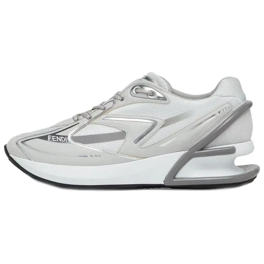 FENDI First 1 Leather-paneling Low-top Sneakers