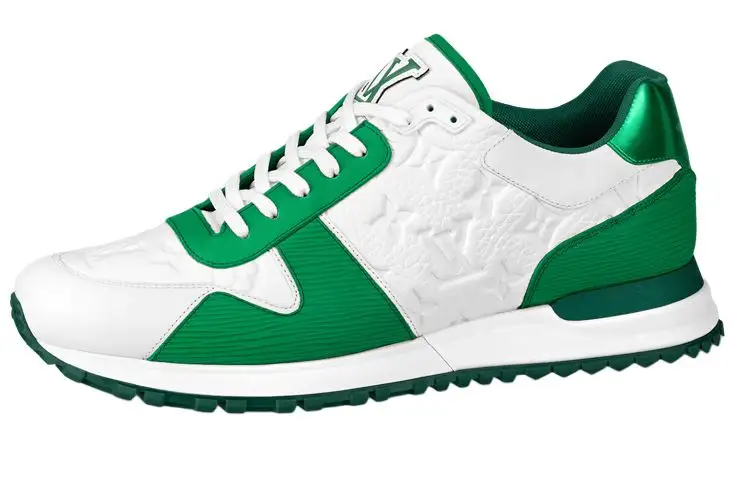 LOUIS VUITTON Lv Run Away Sneakers 'White Monogram With Metallic Green'