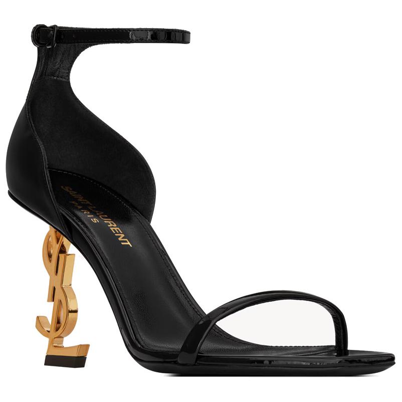 Saint Laurent Opyum 85mm patent-leather sandals Women's
