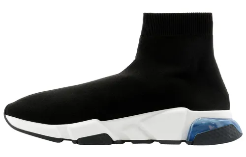 Balenciaga Speed Trainer Black Blue Clear Sole
