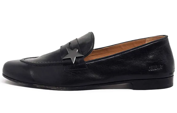 Golden Goose Leather Casual Shoes Women's Black