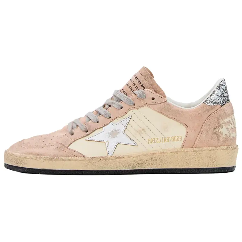 Golden Goose Ballstar Leather Low top Skateboard Shoes Women's Pink