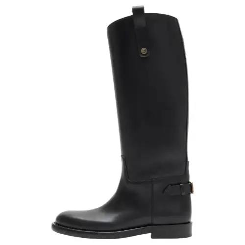 Burberry Cavalier Knee high Boots Women's Black