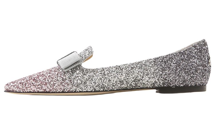Jimmy Choo Pre-Owned Gala Glitter-embellished Ballerina Shoes