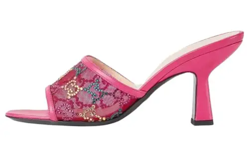 GUCCI Fashion Trend Slide Slippers Women's Pink