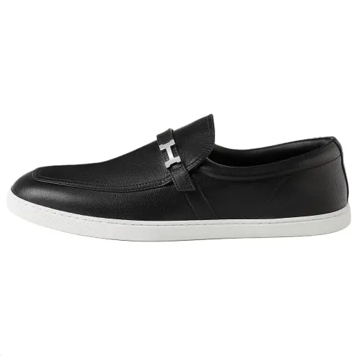 HERMES Like Casual Shoes Men's Black