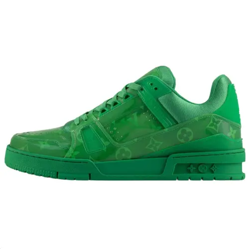 LOUIS VUITTON Trainer Low top Skateboard Shoes Men's Green