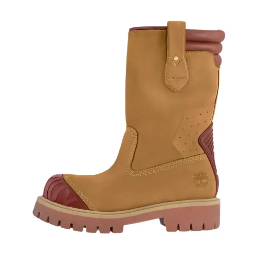 Timberland x LOUIS VUITTON Cow Leather Ankle Boots Men's Brown