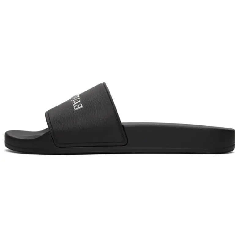 Balenciaga Pool Slide Slippers Women's Black