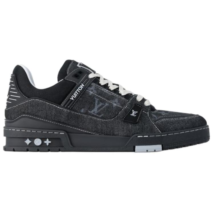 Мужские кеды Louis Vuitton Trainer (черные) — фото 2