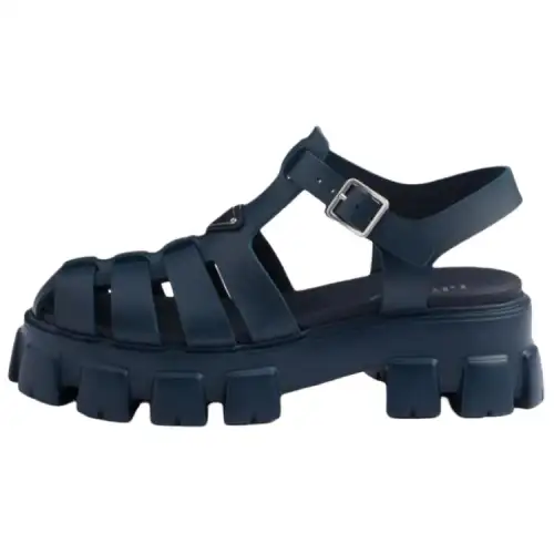 PRADA Monolith Roman Sandals 5.5cm Men's Blue