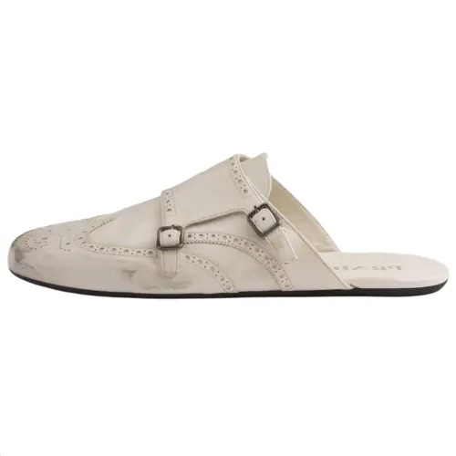 PRADA Closed Toe Slippers Men's Chalk White