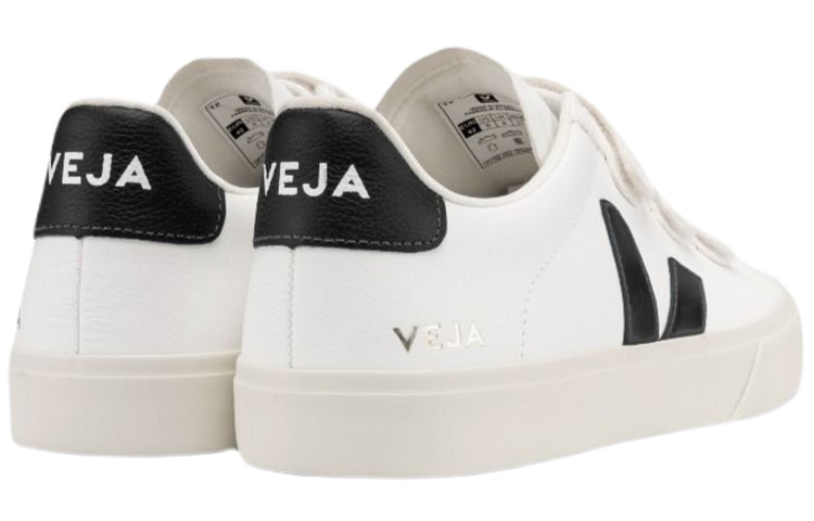 VEJA Recife Lace Up Low top Stylish Skateboarding Shoes Unisex White Black